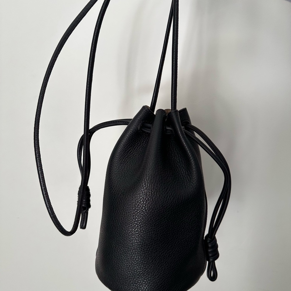 Elegant Black Auxiliary Drawstring Bag